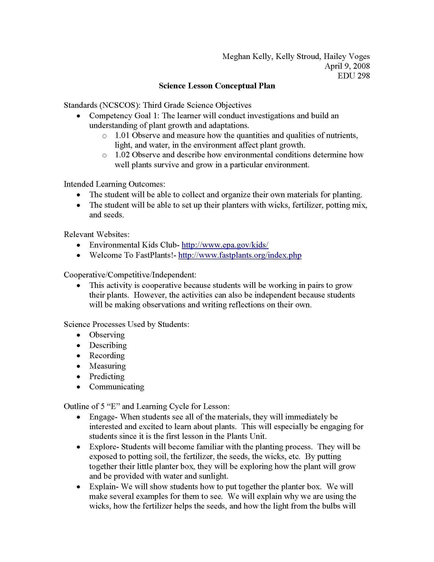 Elementary Science Methods Inquiry Teaching and Learning