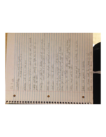 Textbook Notes and Class Notes