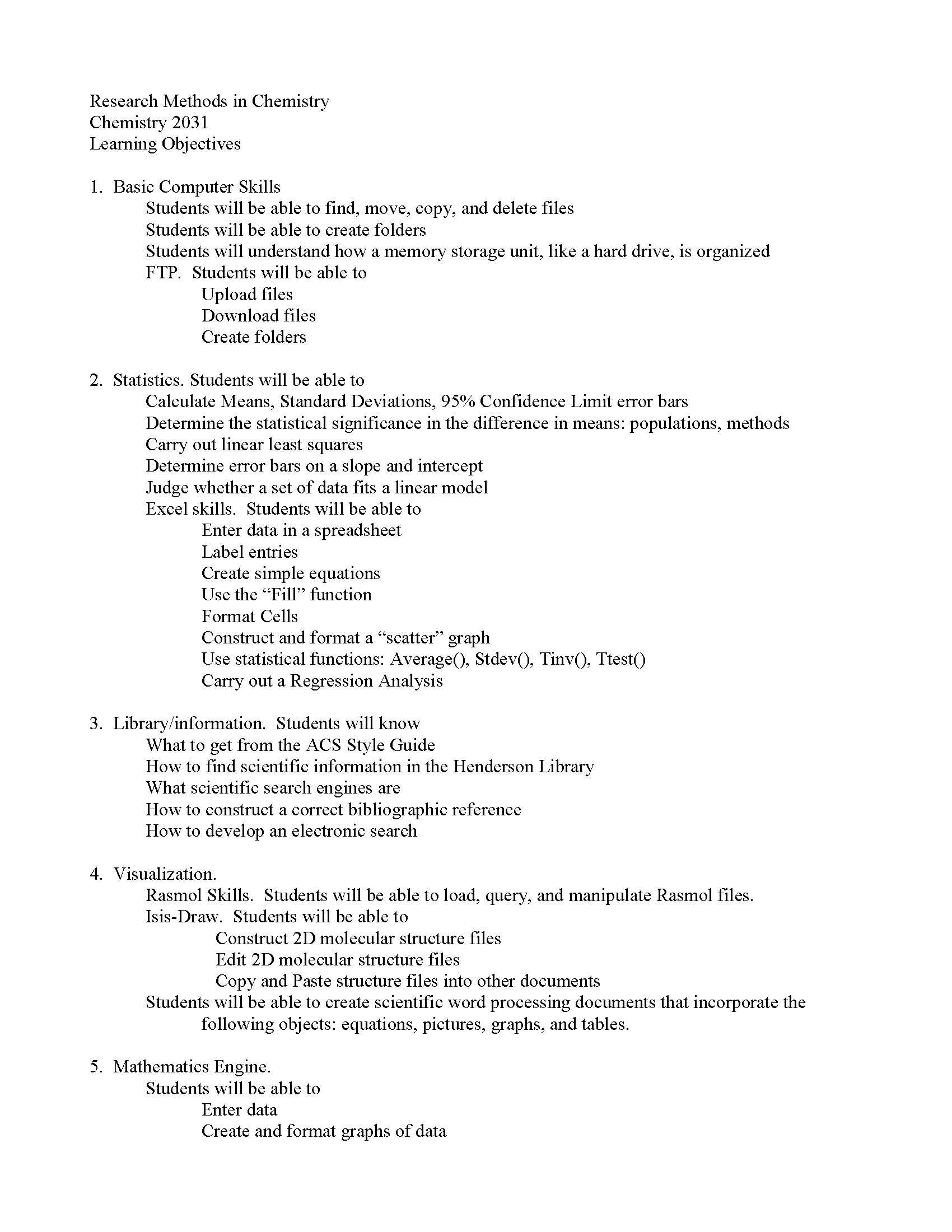 Intro Chem Research Meth