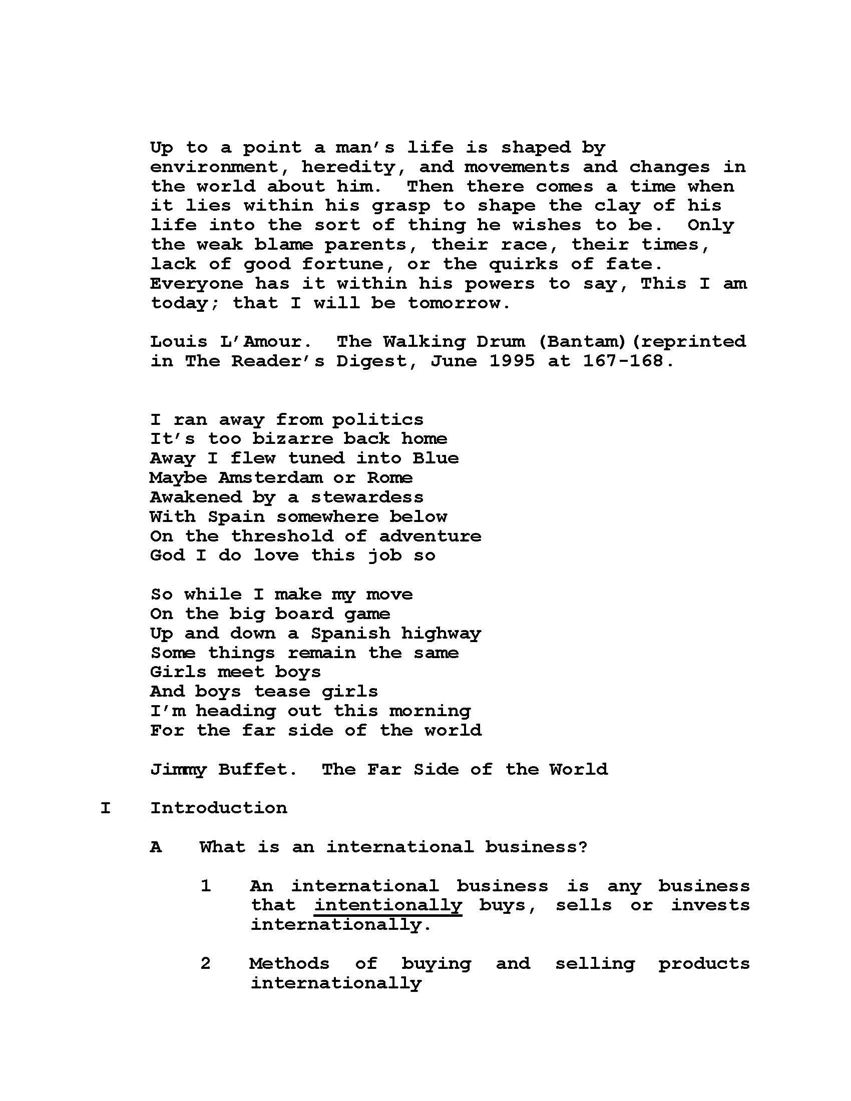 Introduction to International Business