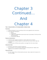 Chapter 3 cont'd and 4