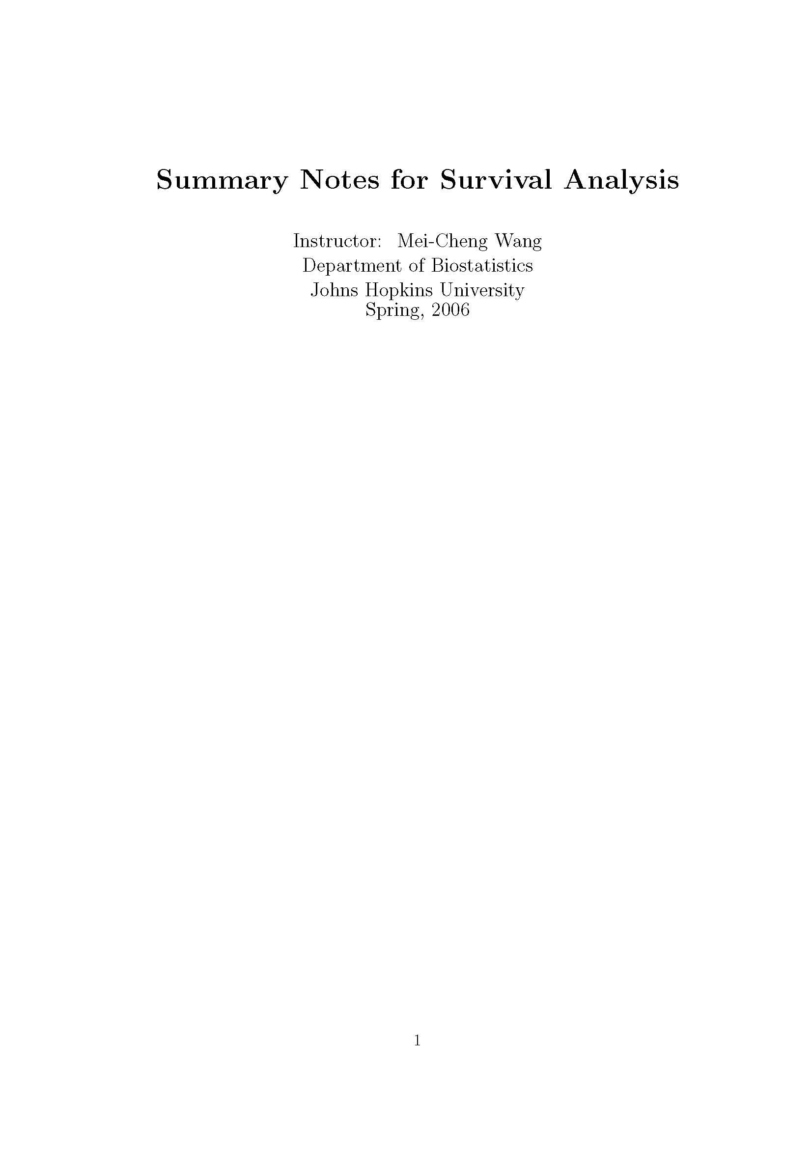 SURVIVABLTY&LIFE TESTING