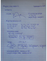 Week 5 Notes- Physics 2010