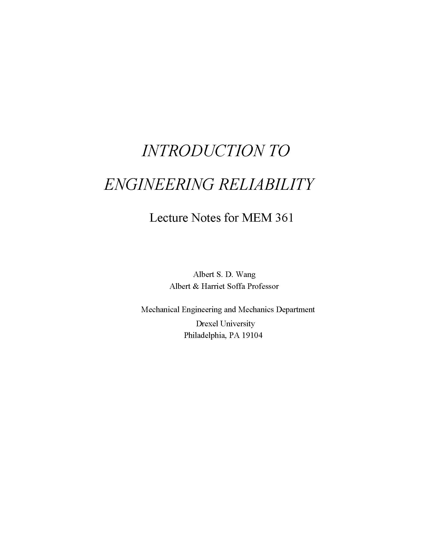 EngineeringReliability