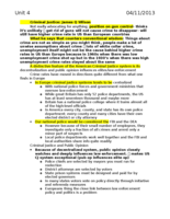 National and International Policy Unit Notes