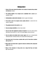 Test 2 BIO non-major