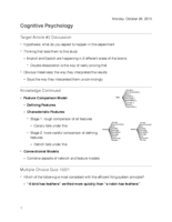 Week 9 (Knowledge, Imagery)