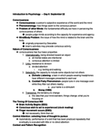 Week 4 Notes - Sept. 22 & 24