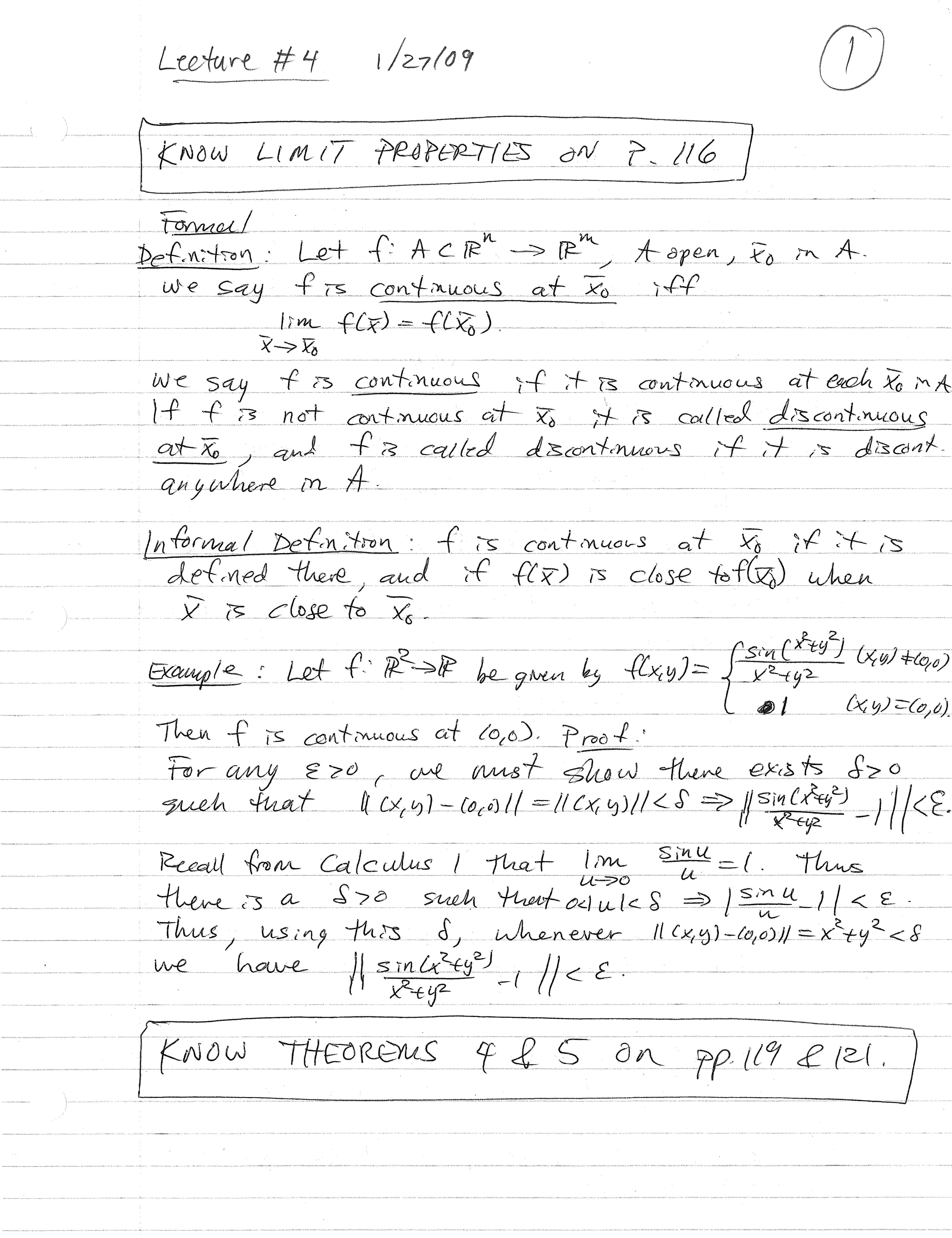 Calculus IV