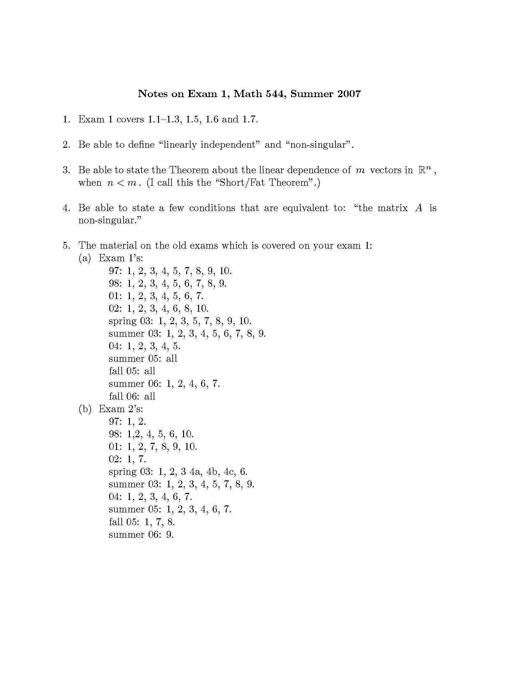 LINEAR ALGEBRA