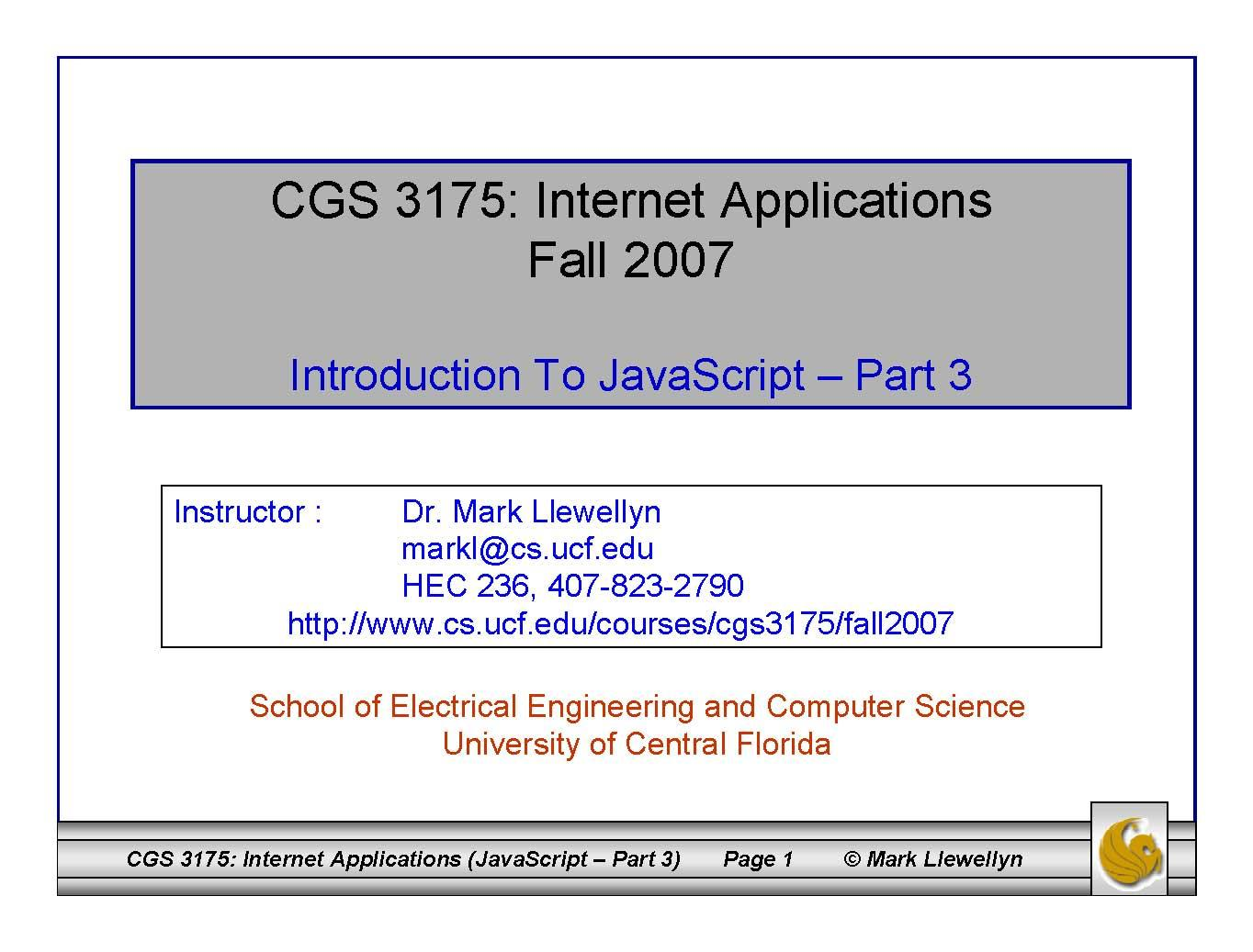 Internet Applications