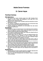 Final Exam Study Guide