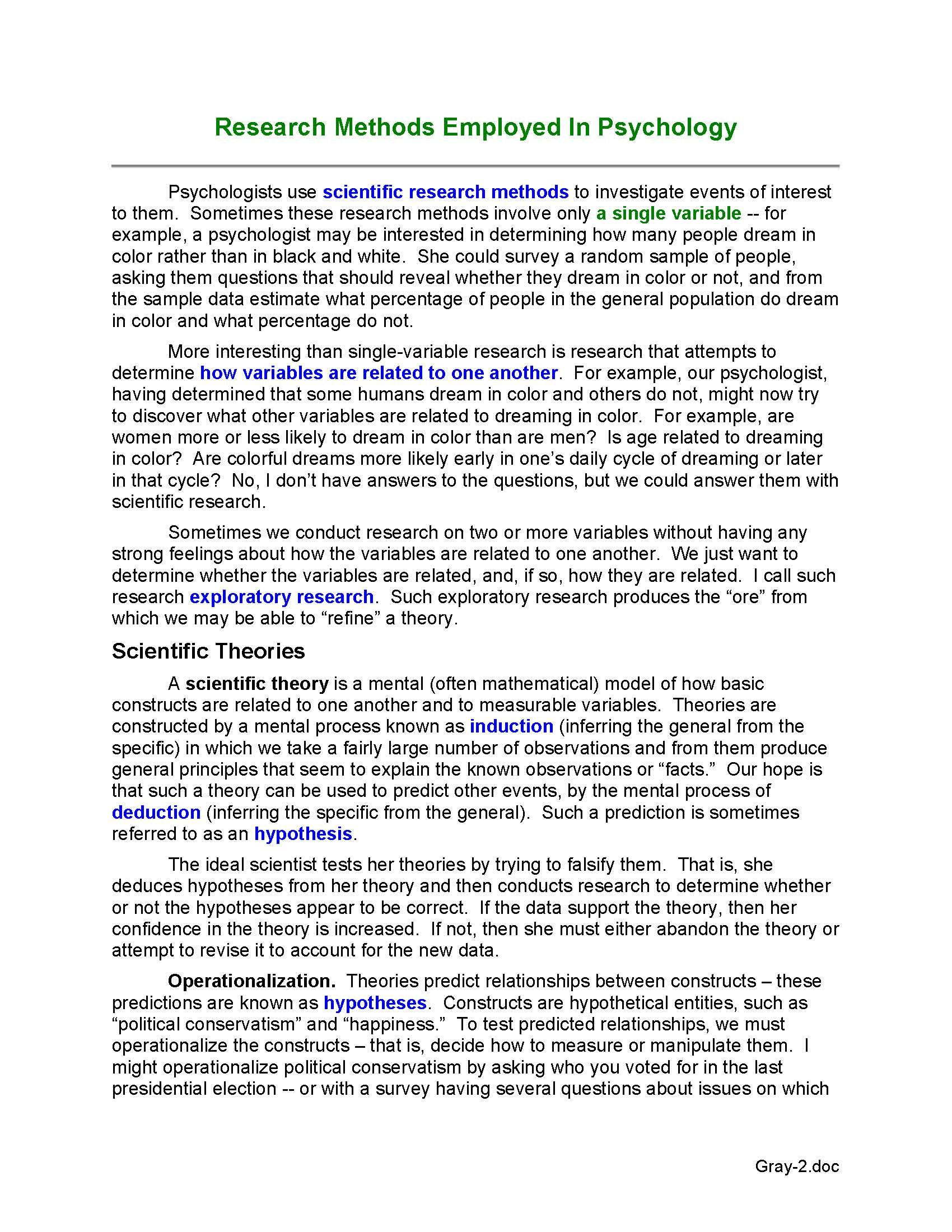 Introductory Psychology