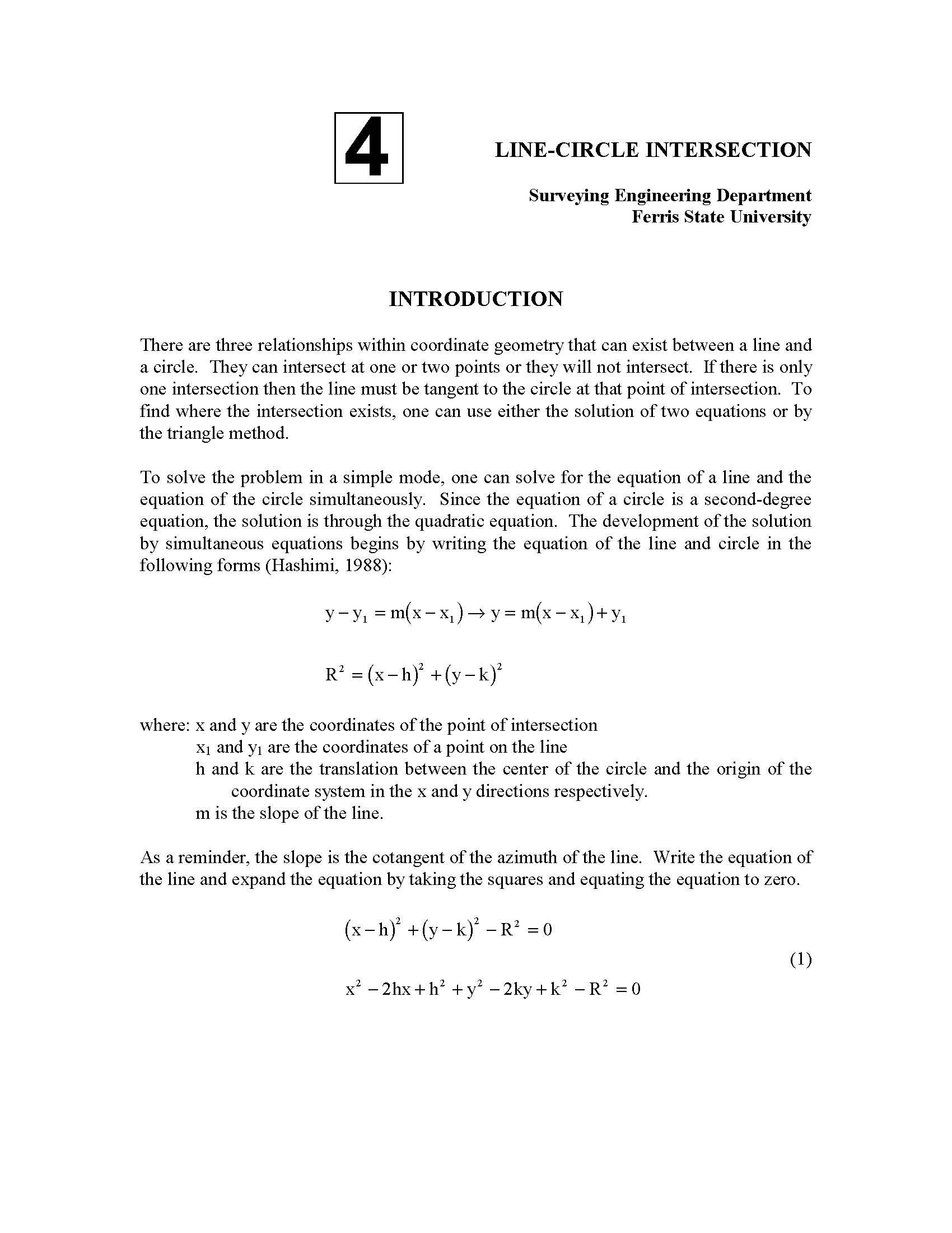 Surveying Computation