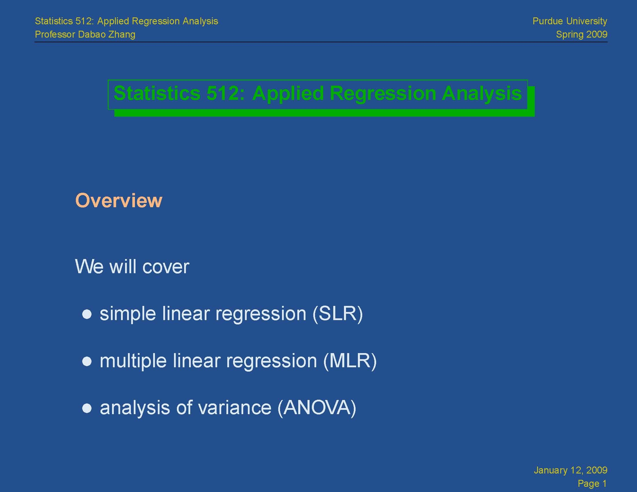 Applied Regression Analysis