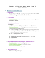 PSYC 316 Notes Week 3