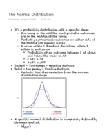 The Normal Distribution
