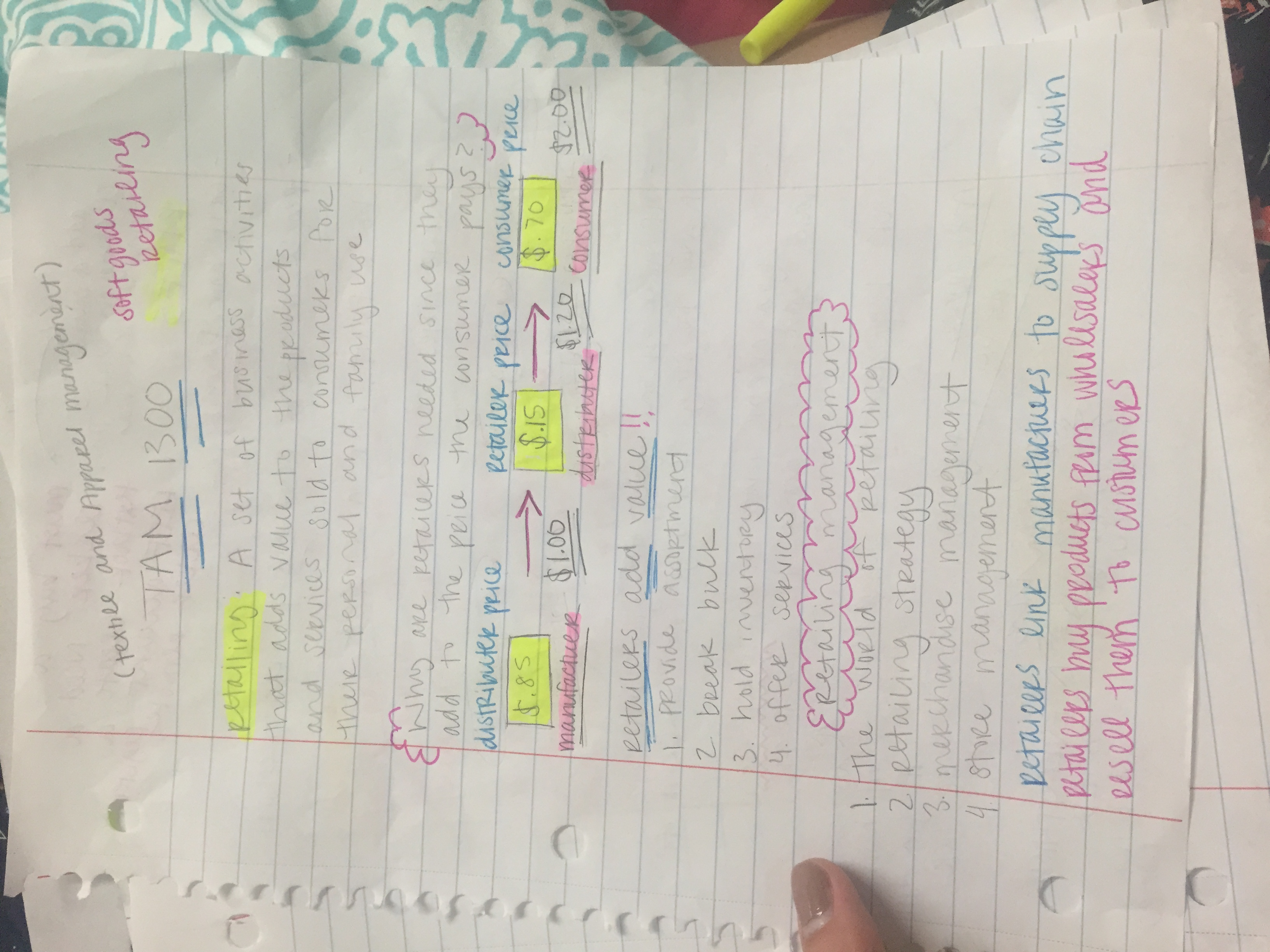 Week One of Notes TAM 1300 (Aug 24-28)