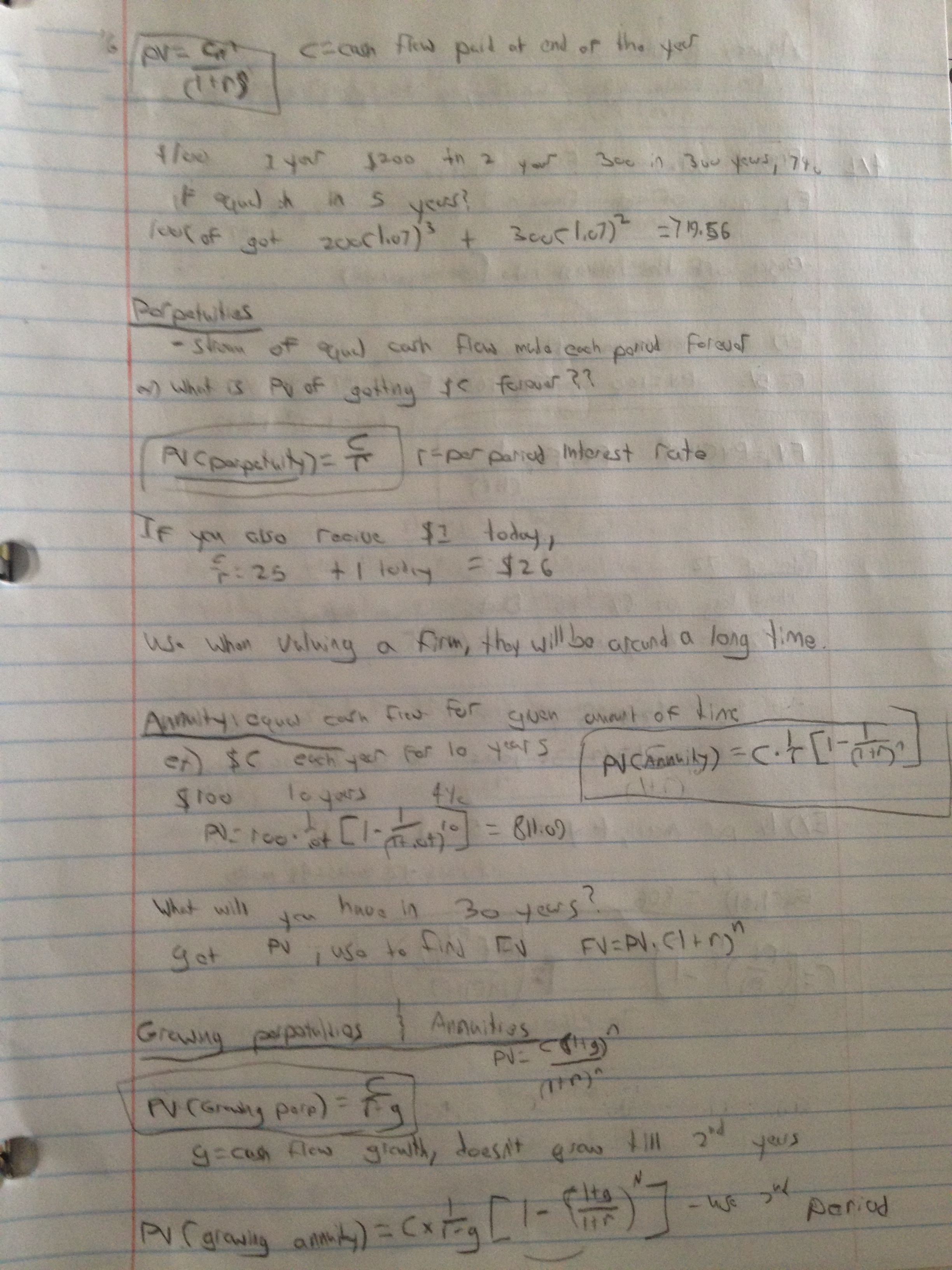 week 2 Present and future value Inflation & Interest rates