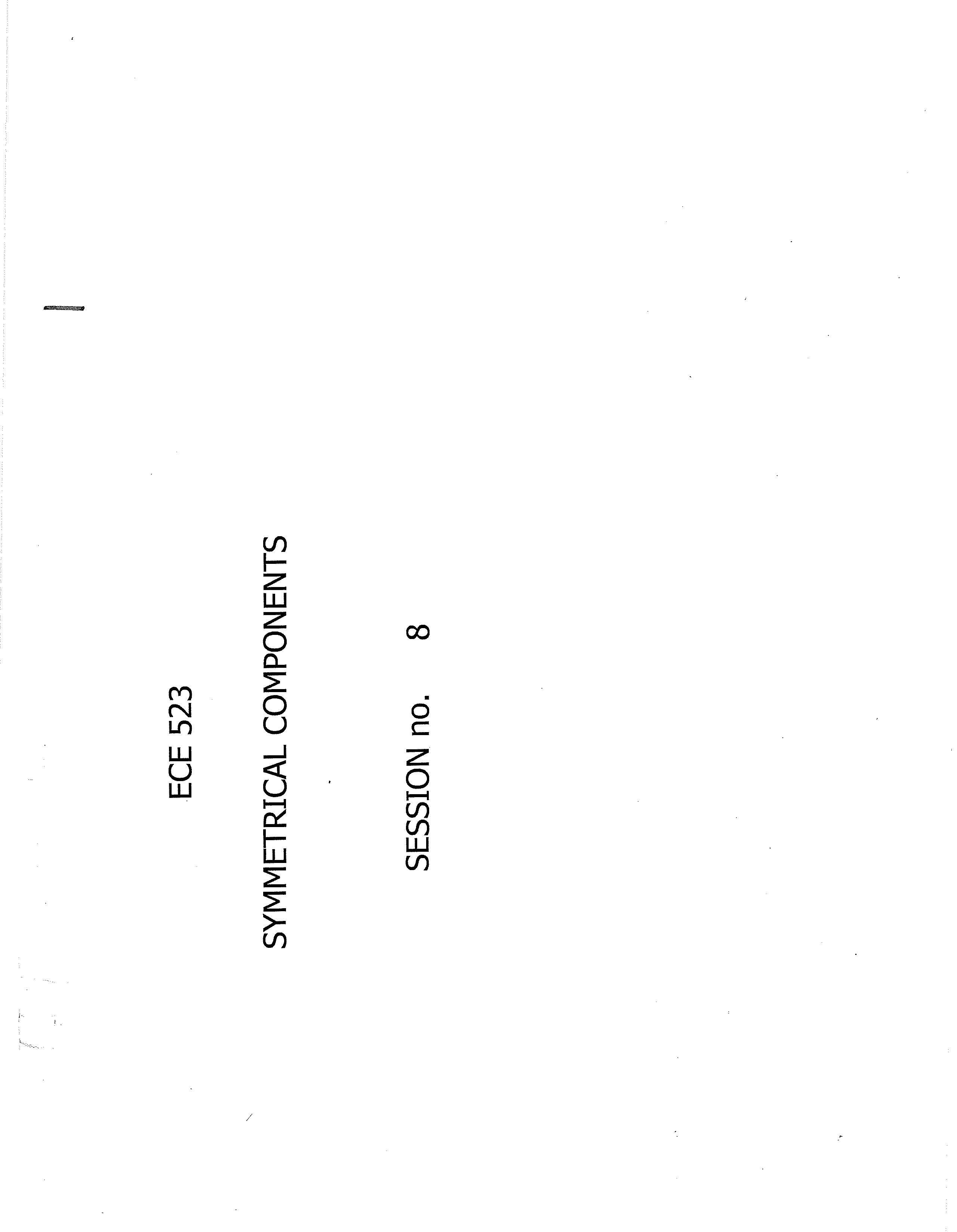 Symmetrical Components