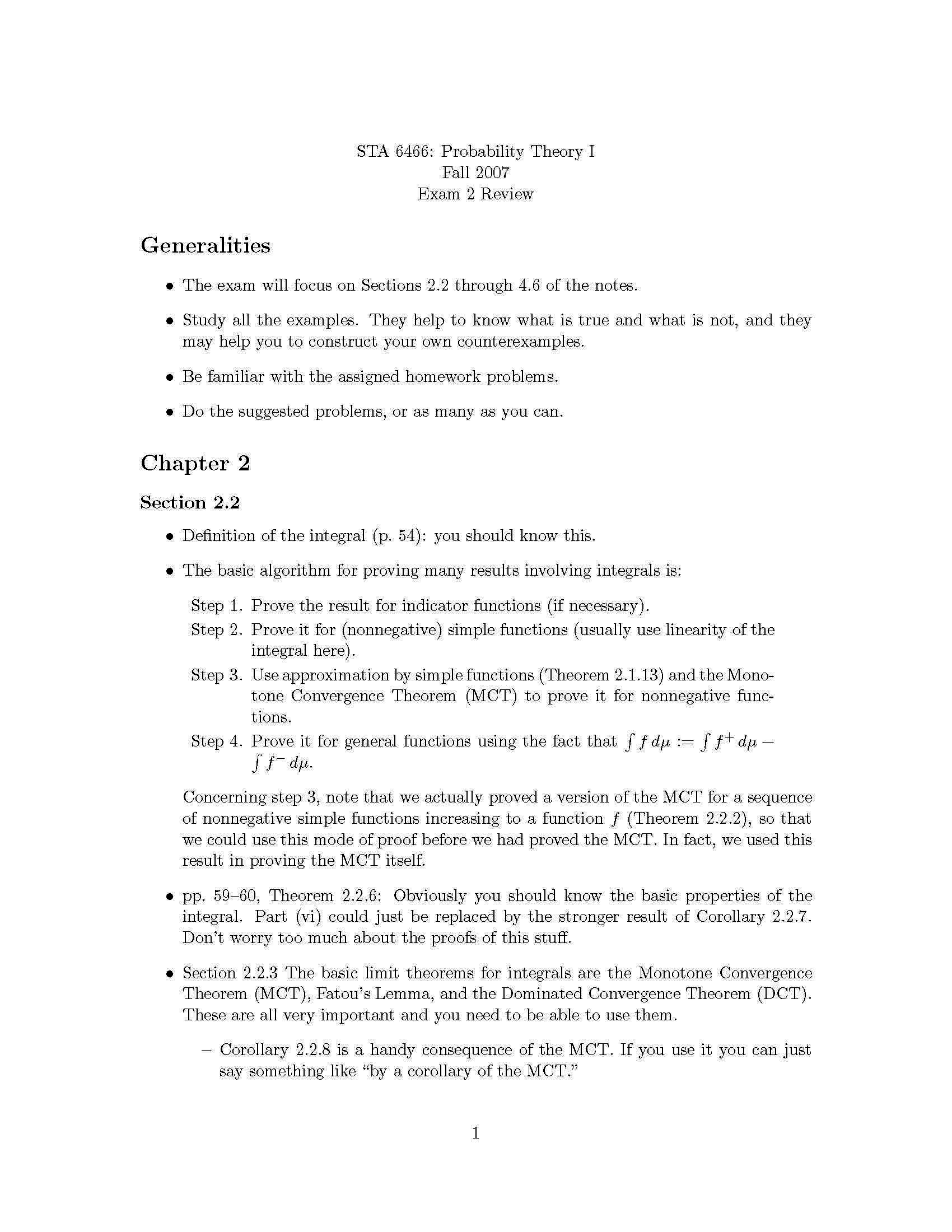 PROBABILITY THEORY 1