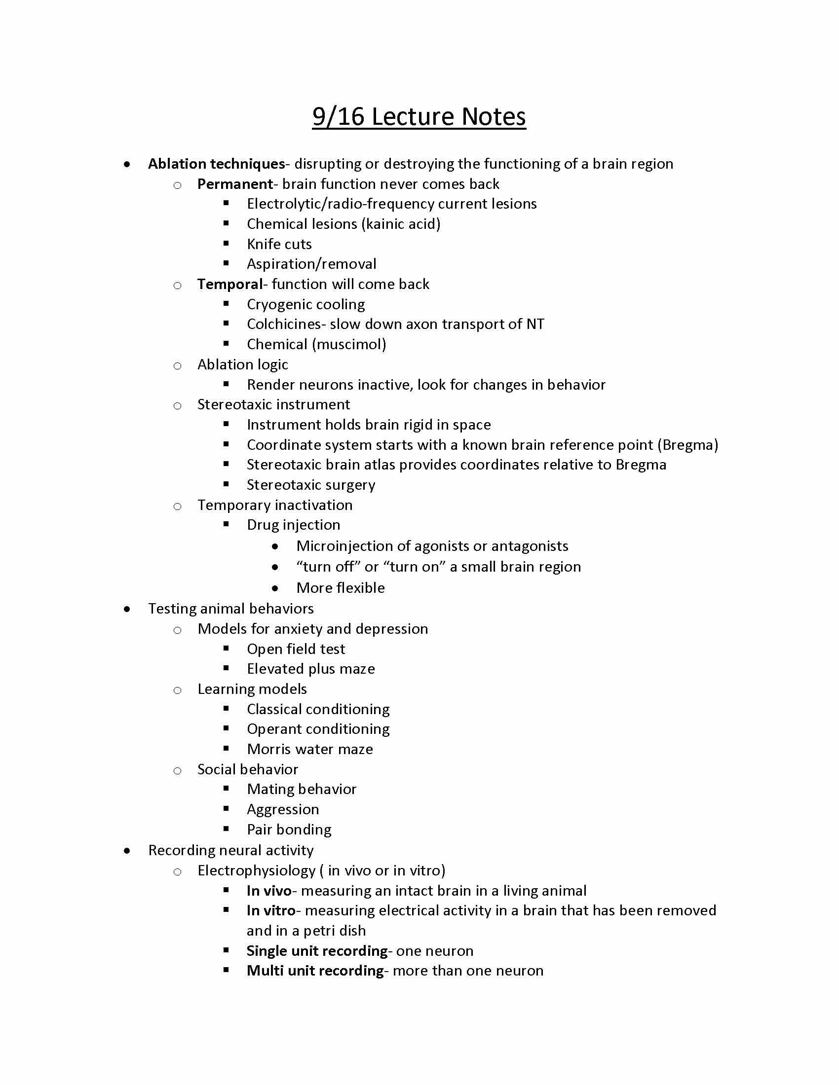 Biological Basis of Behavior