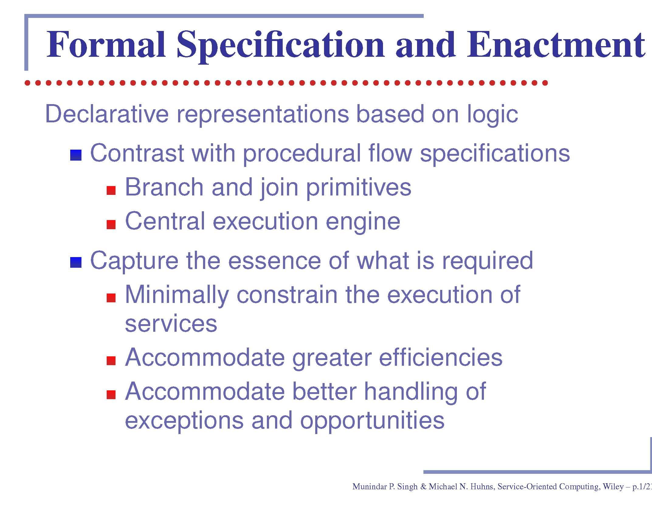 SERVC ORIENTED COMPUTNG