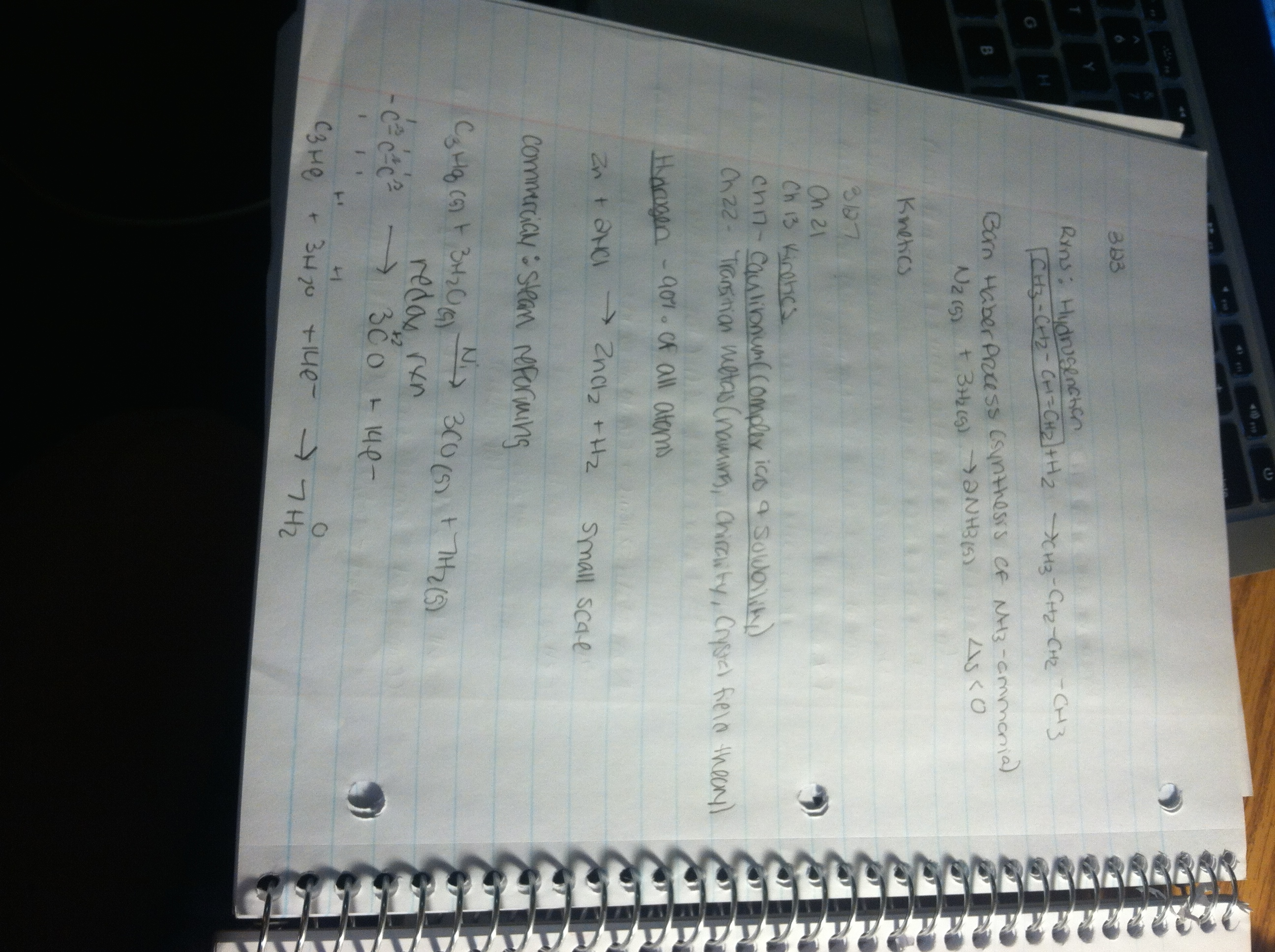Weekly Notes of Wednesday Exam Week