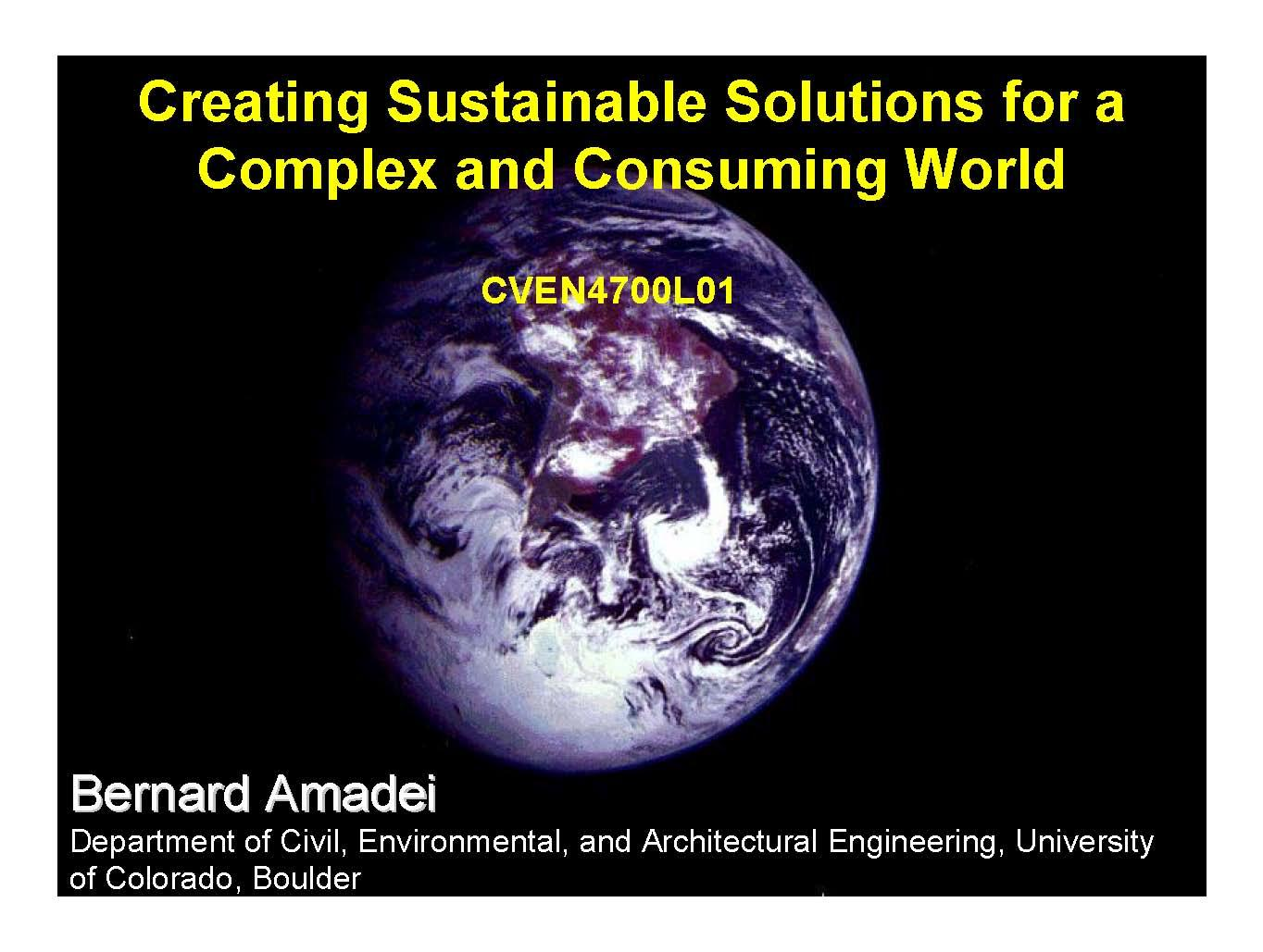SUSTAINABILITY BLT ENVT