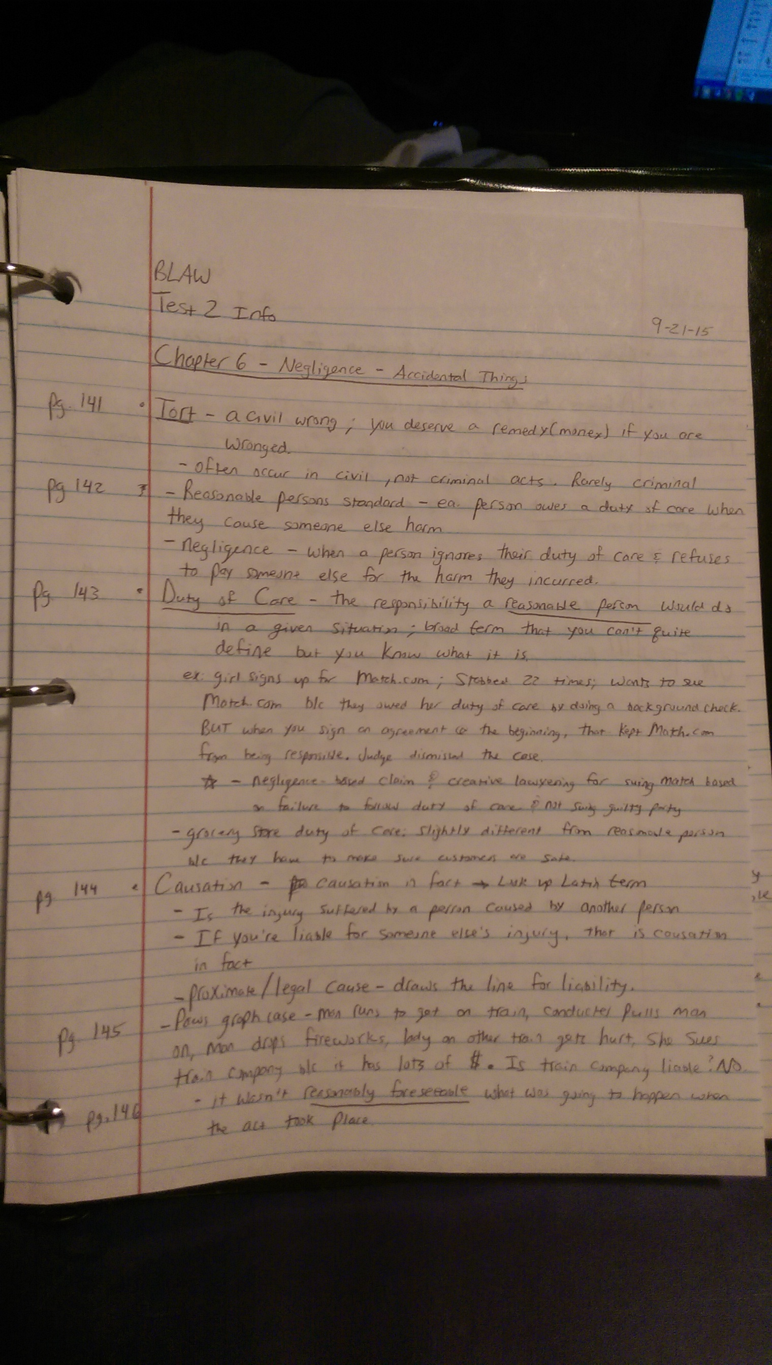 Test 2 - Week 1 notes