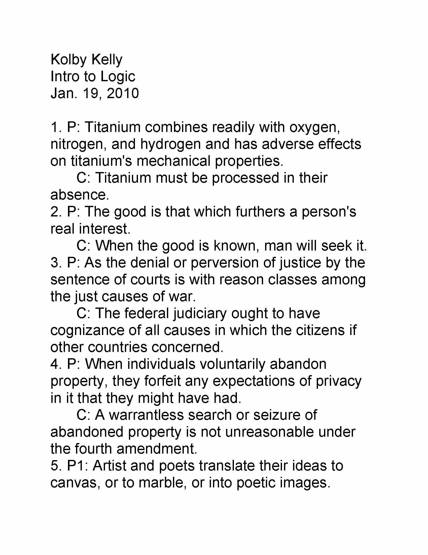 Introduction to Logic