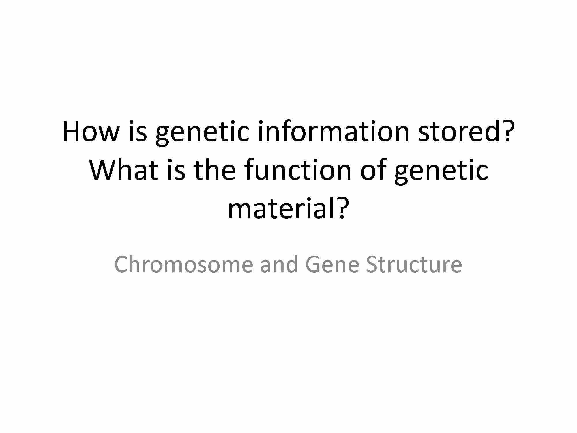 Organisms and Populations