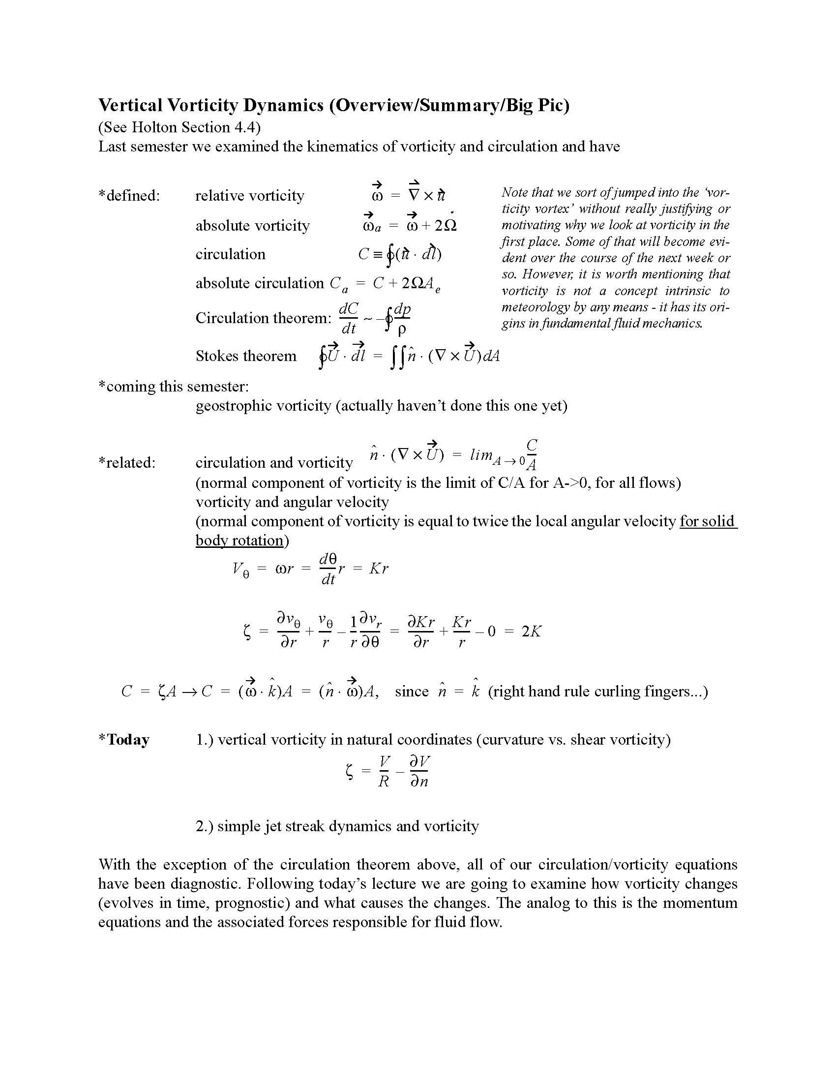 Atmospheric Dynamics 2