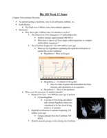 Bio 110 Week 11 Notes