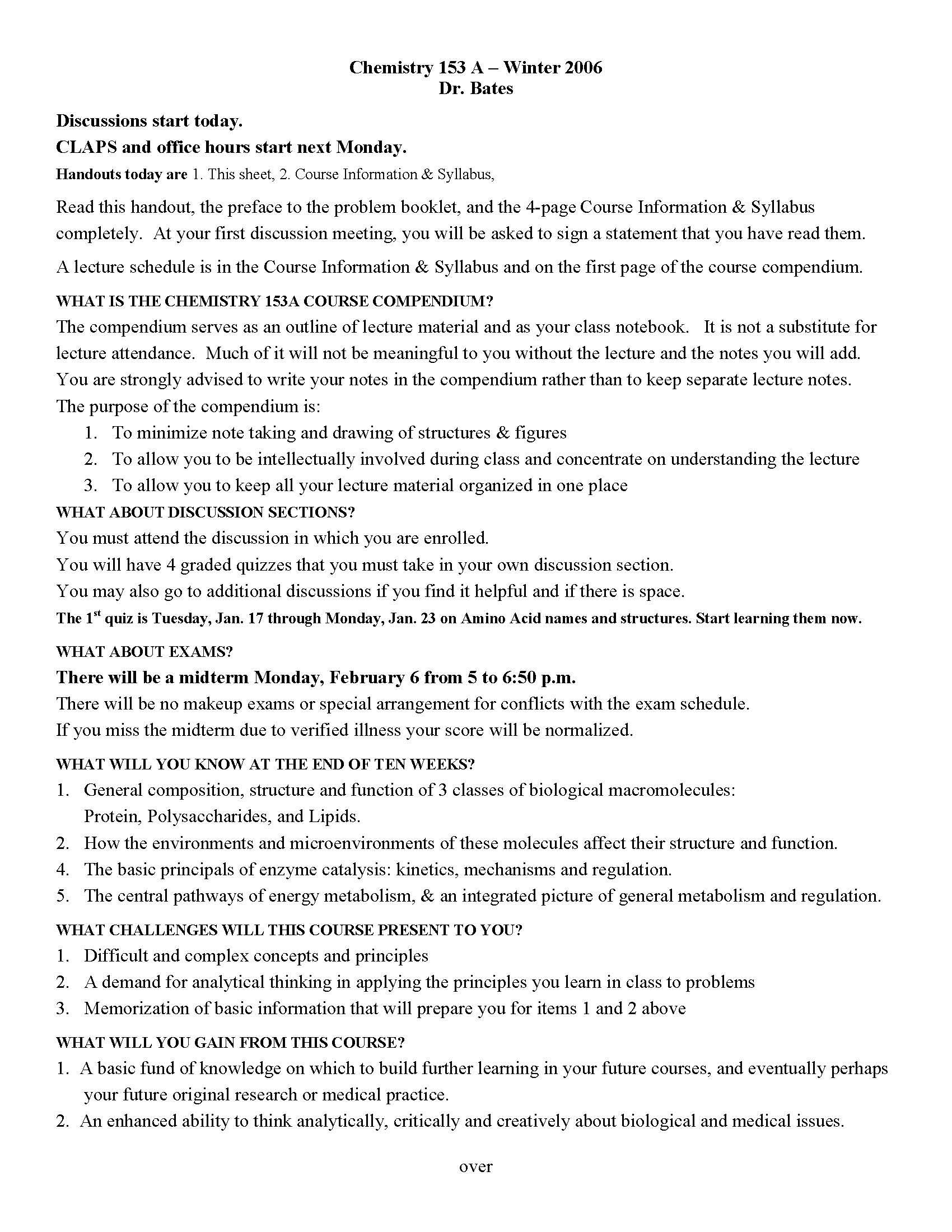 Biochemistry Introduction to Structure, Enzymes, and Metabolism