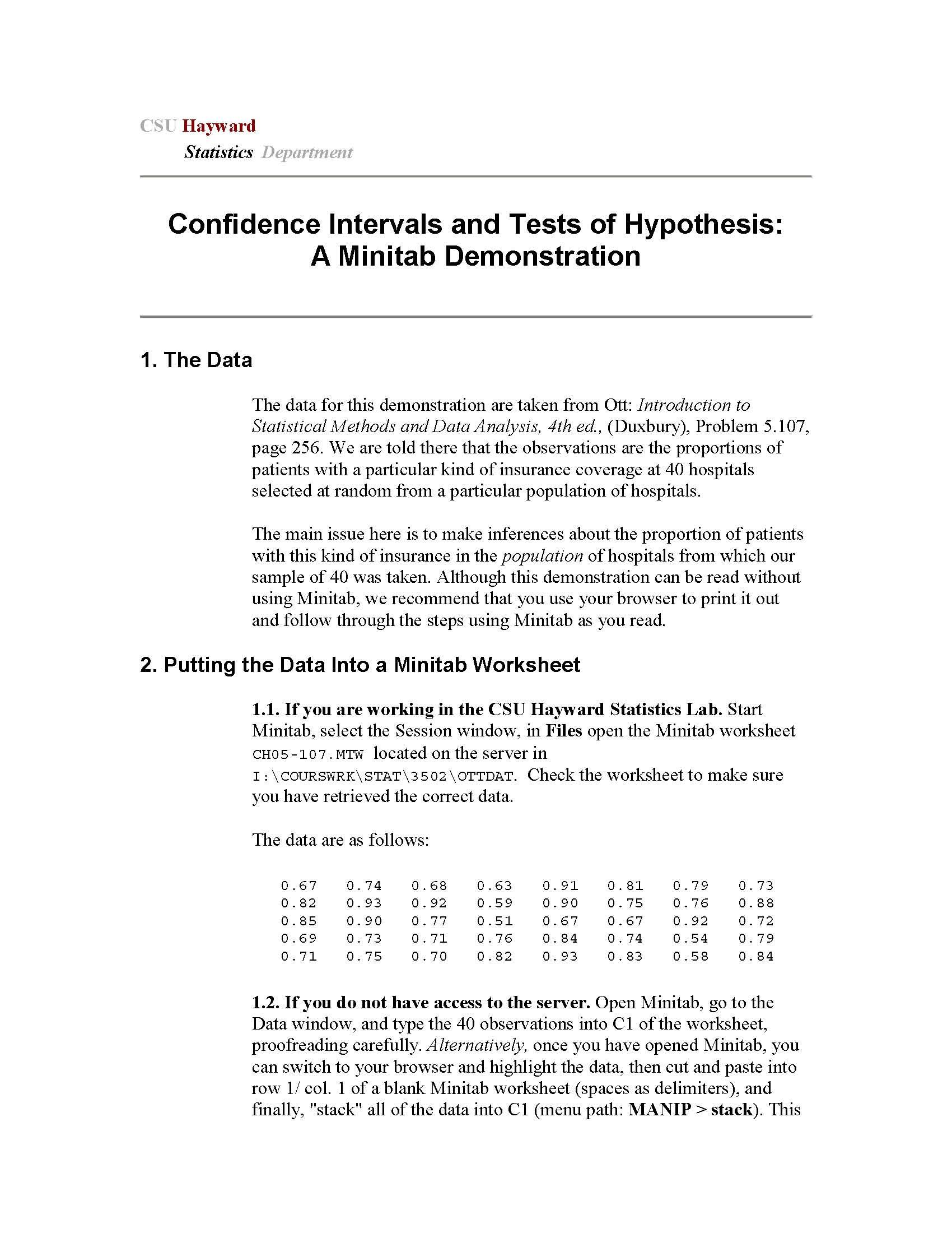 StatisticalInferenceI