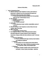 Cultures of Africa Class Notes