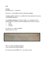 MAT 121 WEEK 8 NOTES