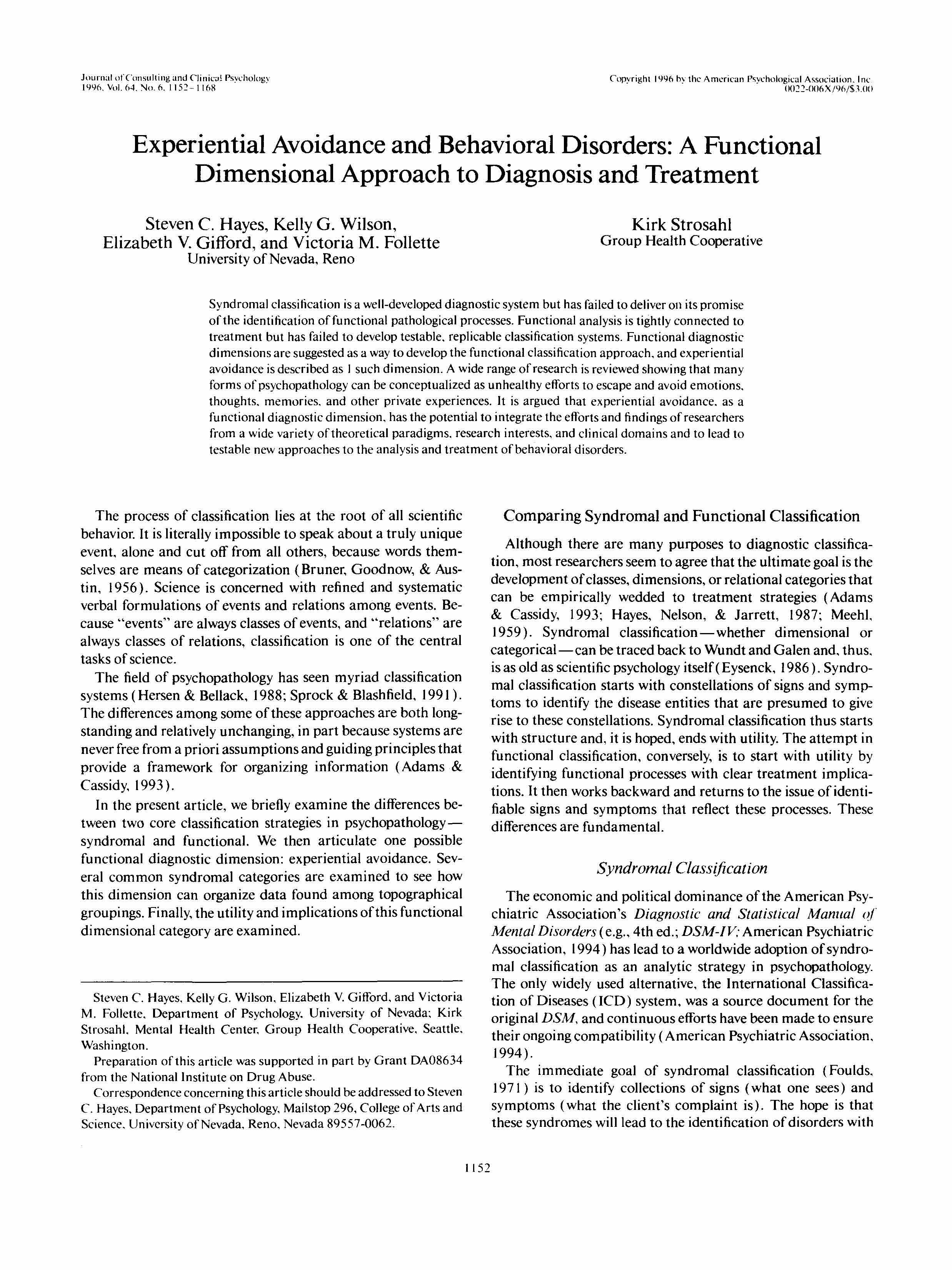 ABNORMAL PSYCHOLOGY