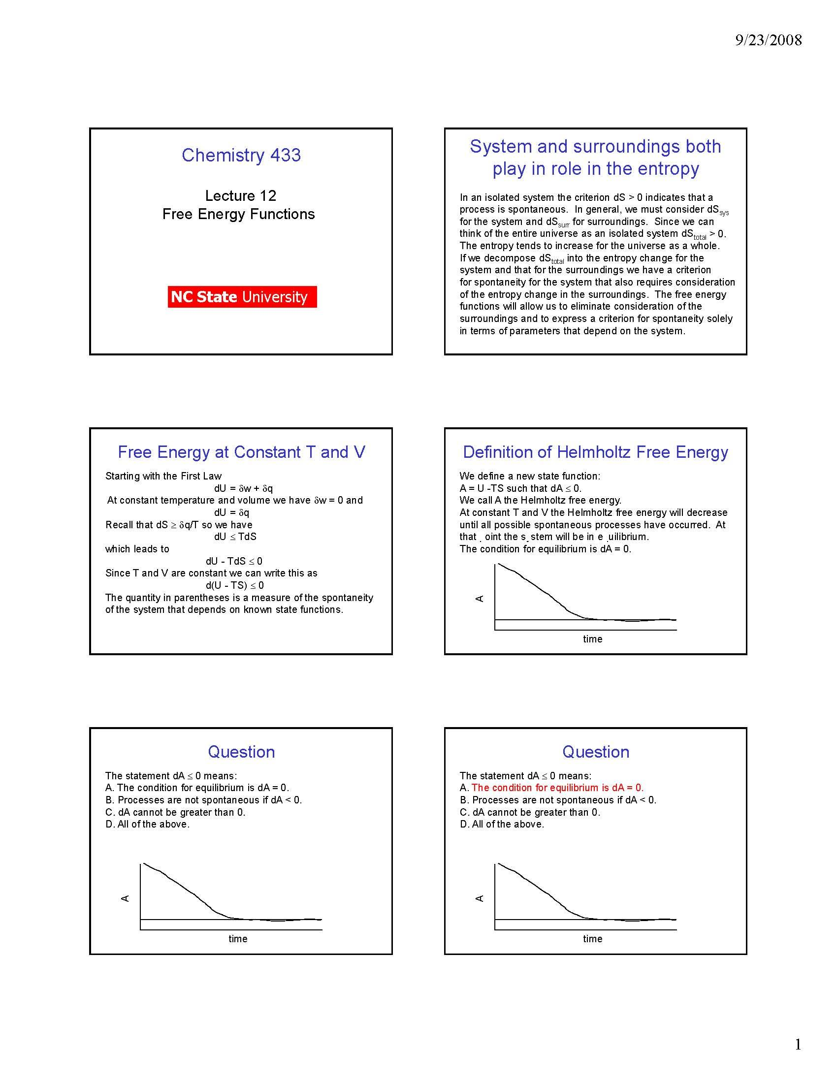 Physical Chemistry II