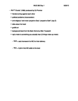 Week 1 Notes - MUS 360