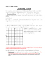 Study Guide and small review