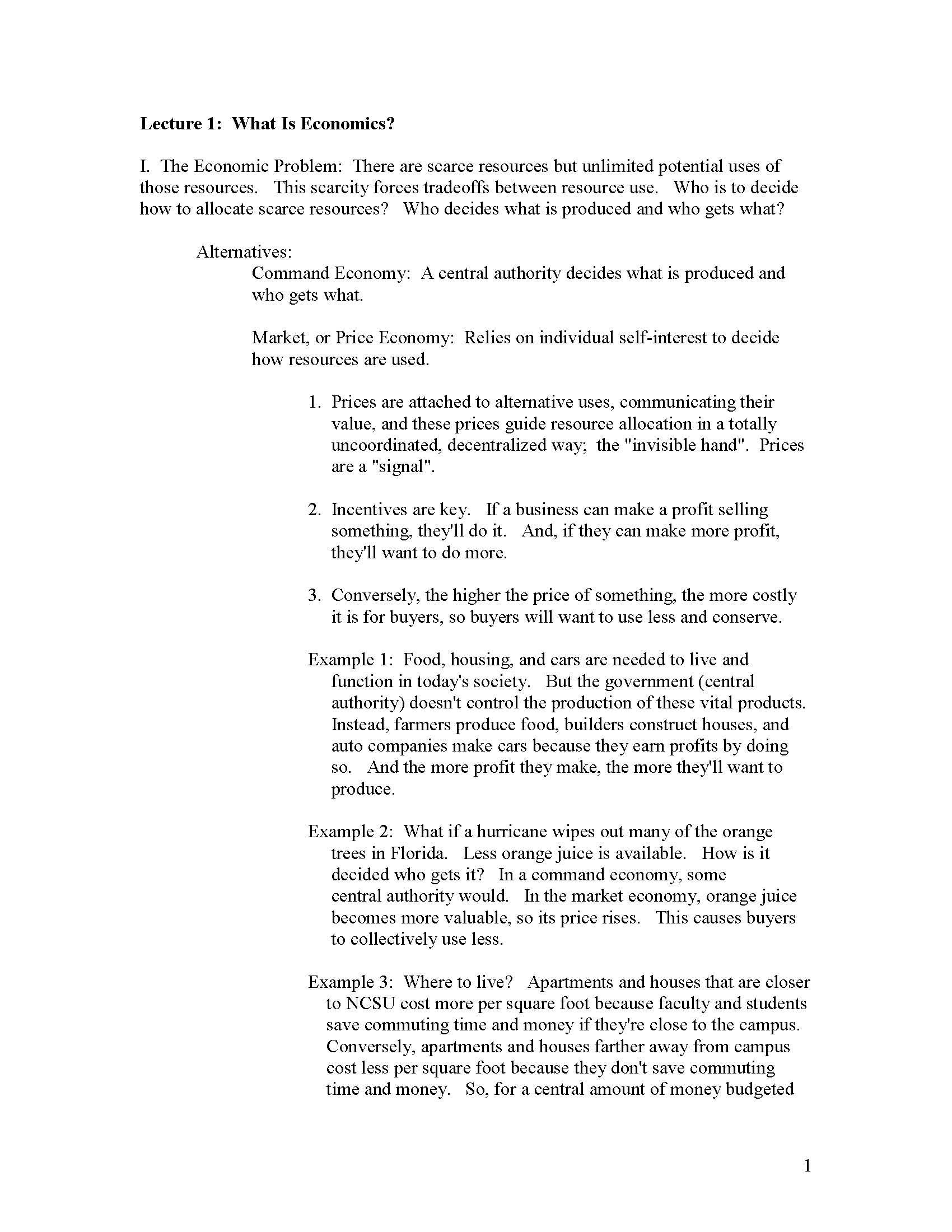 Introduction to Agricultural & Resource Economics