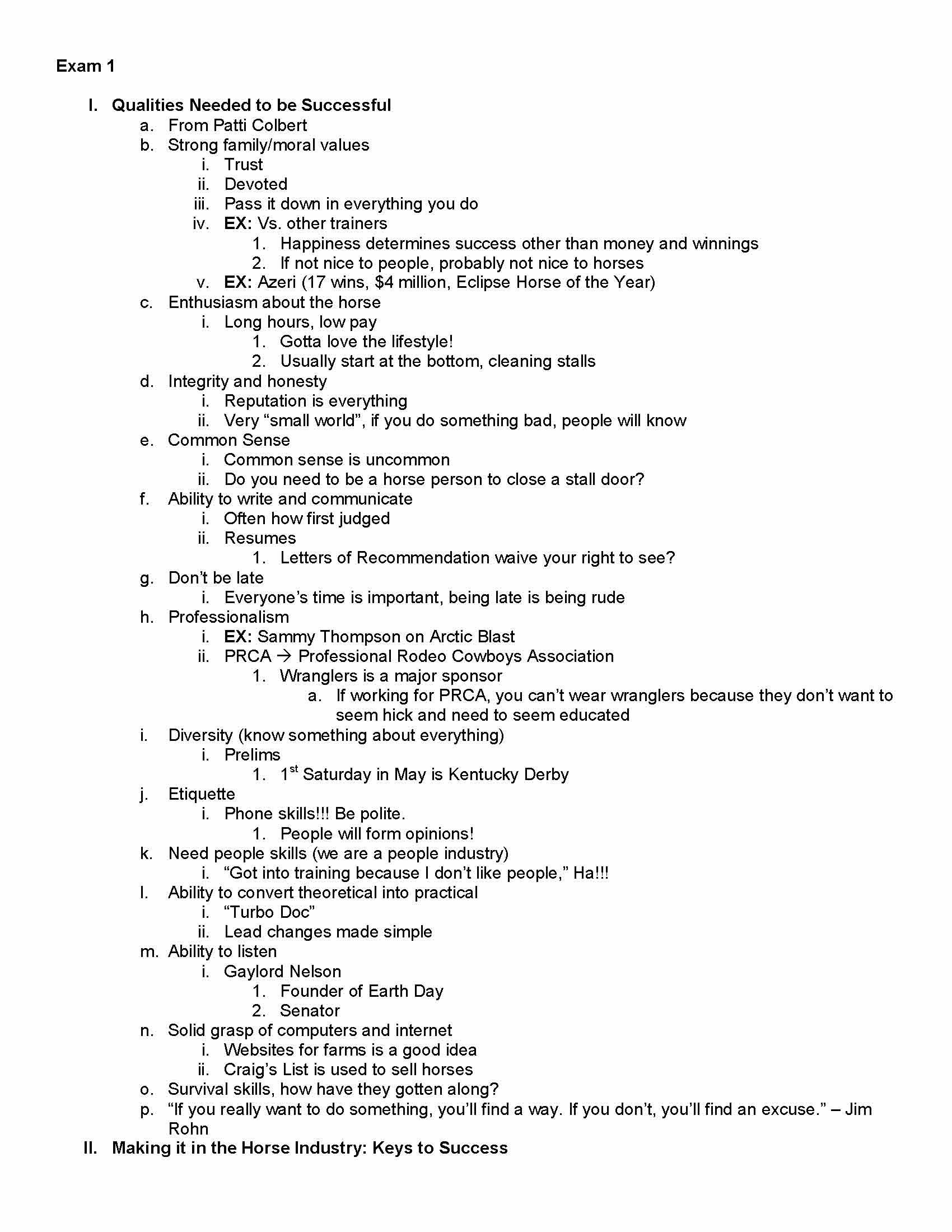 Advanced Horse Management