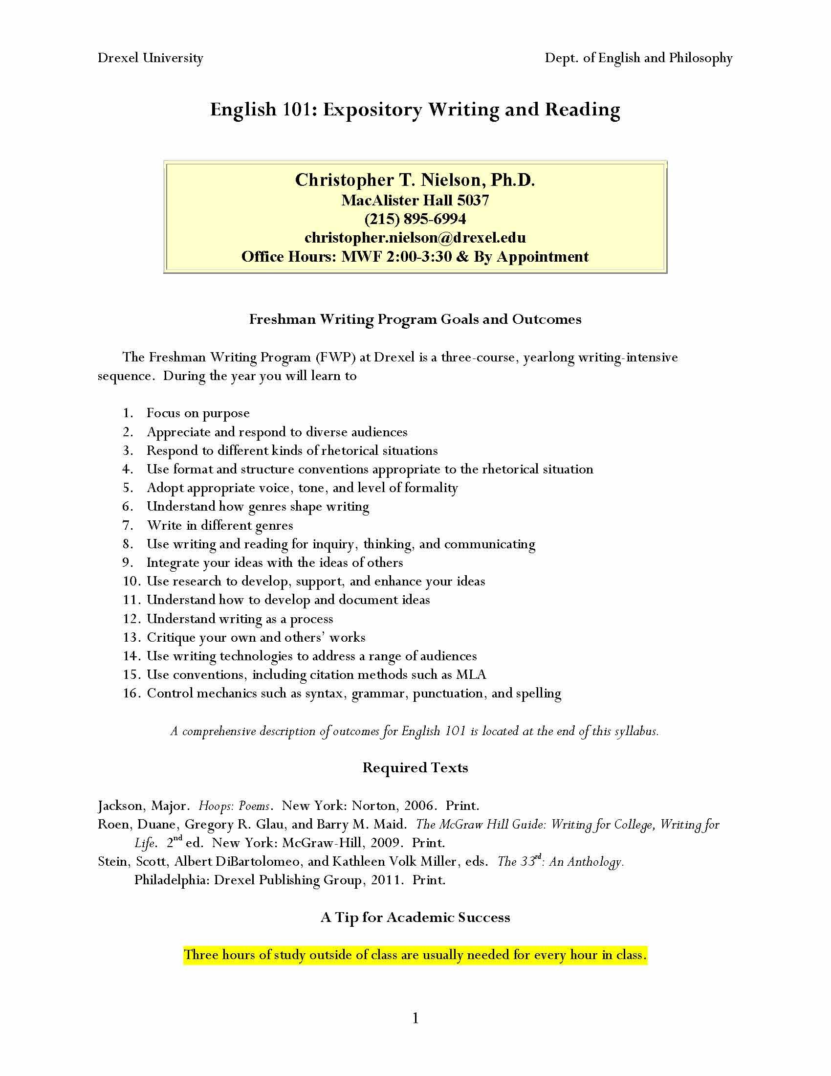 CompositionandRhetoricIInquiryandExploratoryResearch