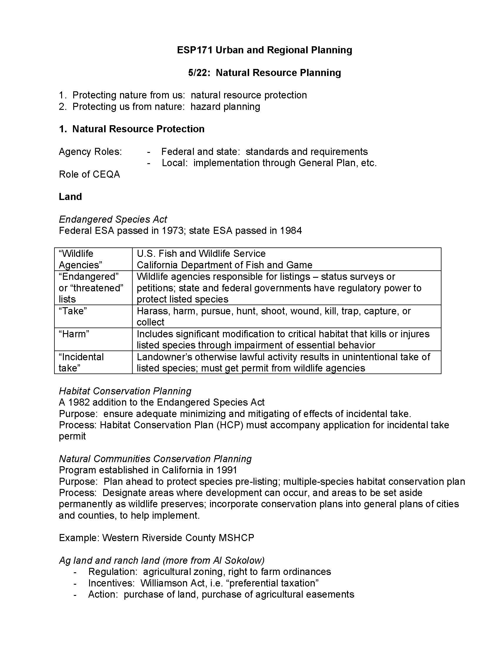 Urban & Regl Planning