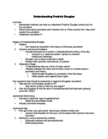 Week 3: Abolition & Fredrick Douglass 