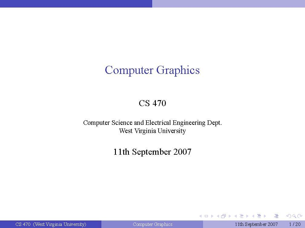 IntroductionComputer Graphics