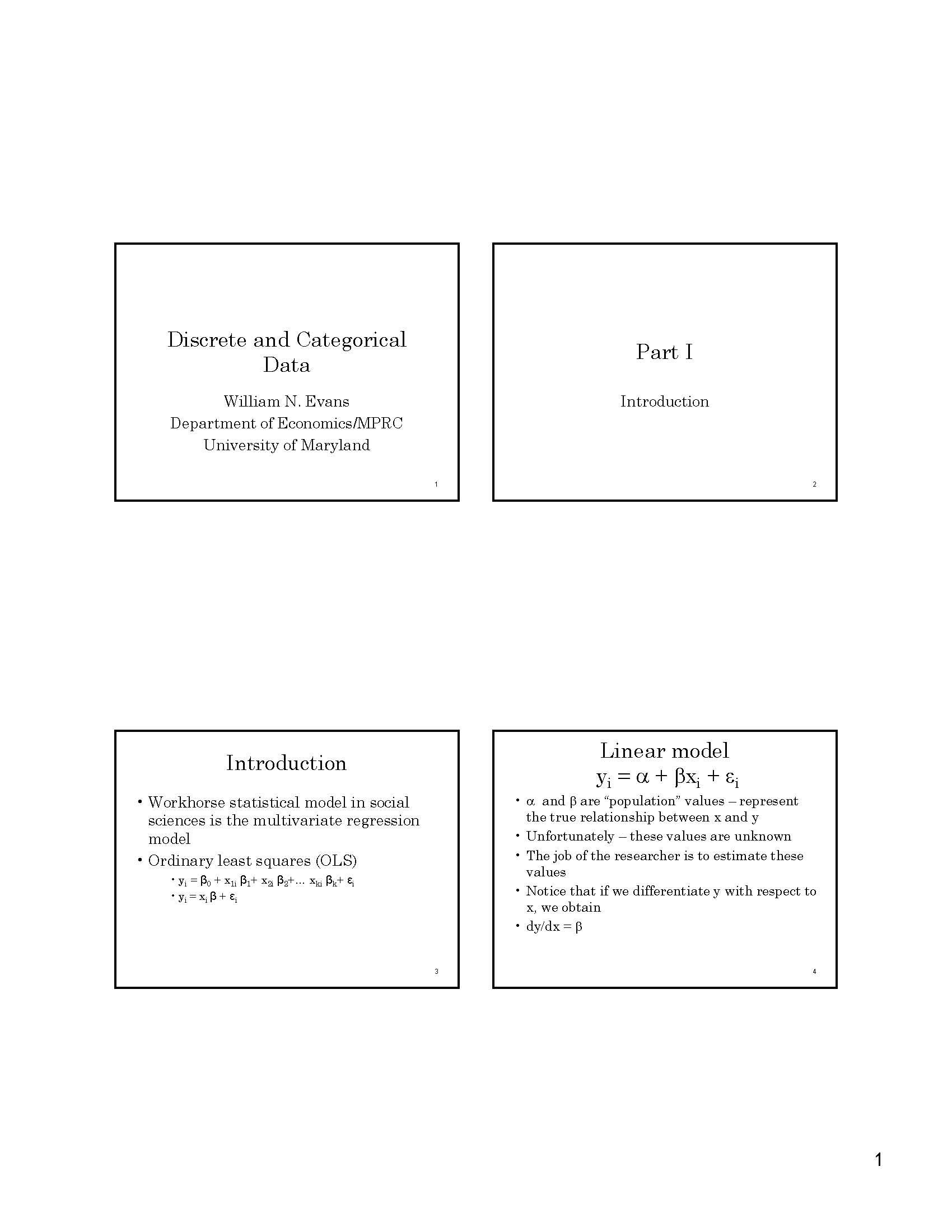 Econometrics II