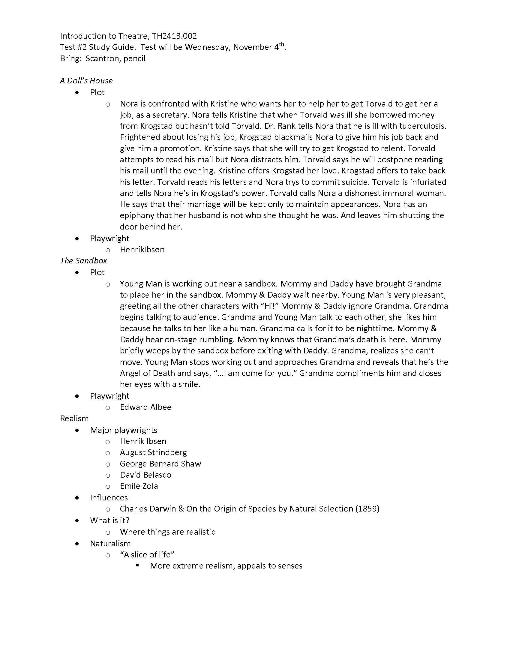 INTRO TO THE THEATER